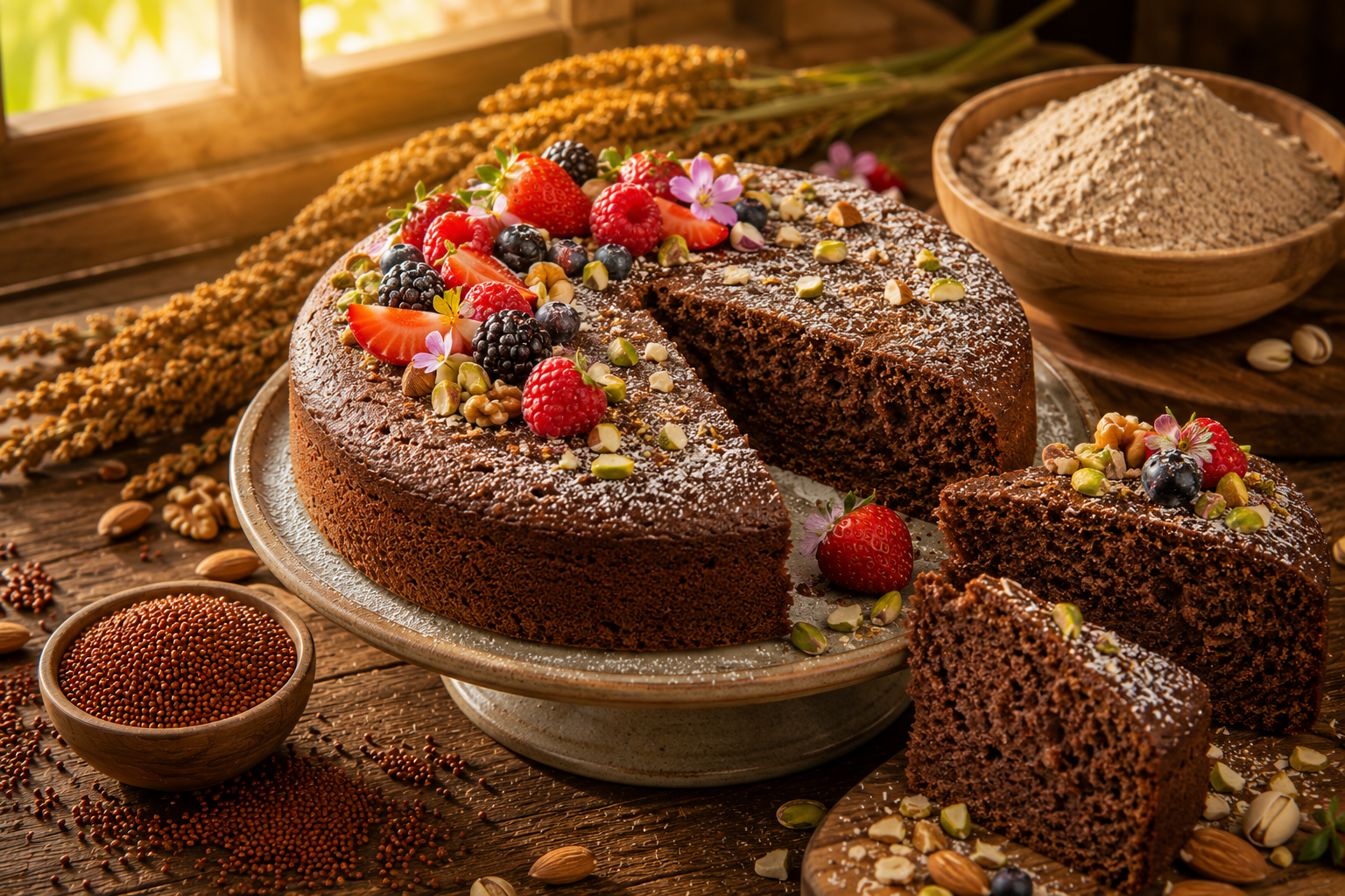 Cakes and muffins made with ragi flour