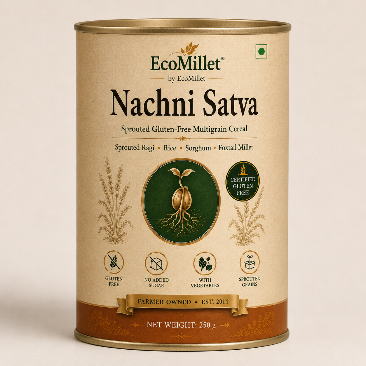 EcoMillets Ragi and Nachni product range
