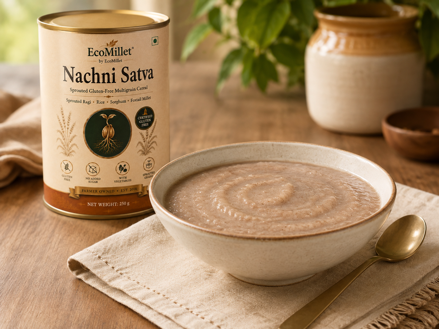 Prepared EcoMillets Gluten-Free Nachni Satva