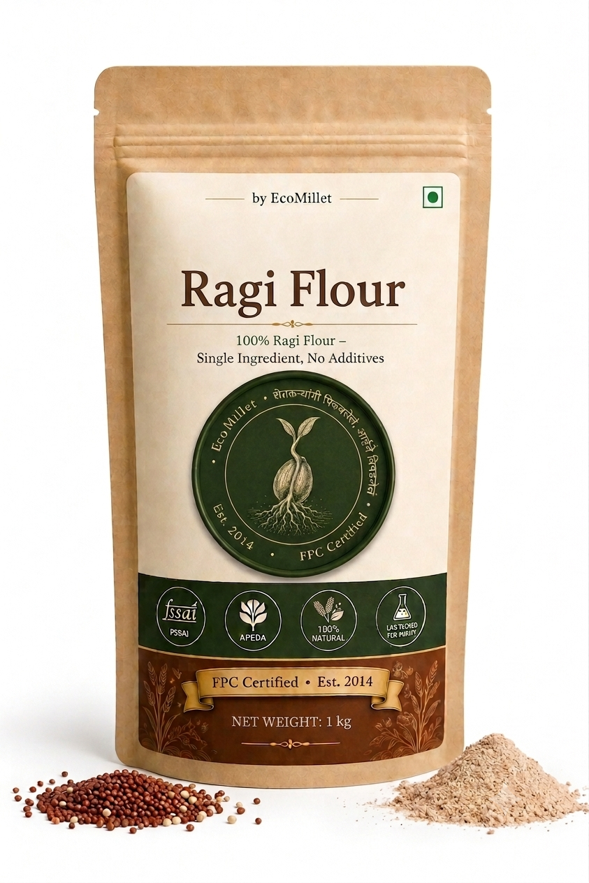 EcoMillets Ragi Flour and Nachni Atta